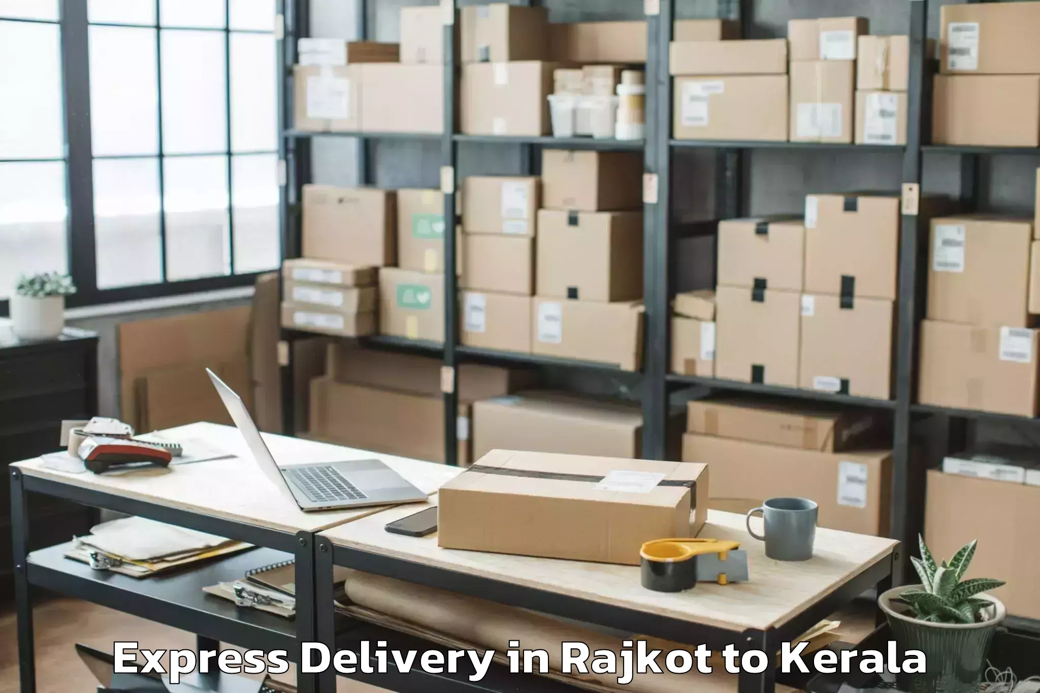 Affordable Rajkot to Azhiyur Express Delivery